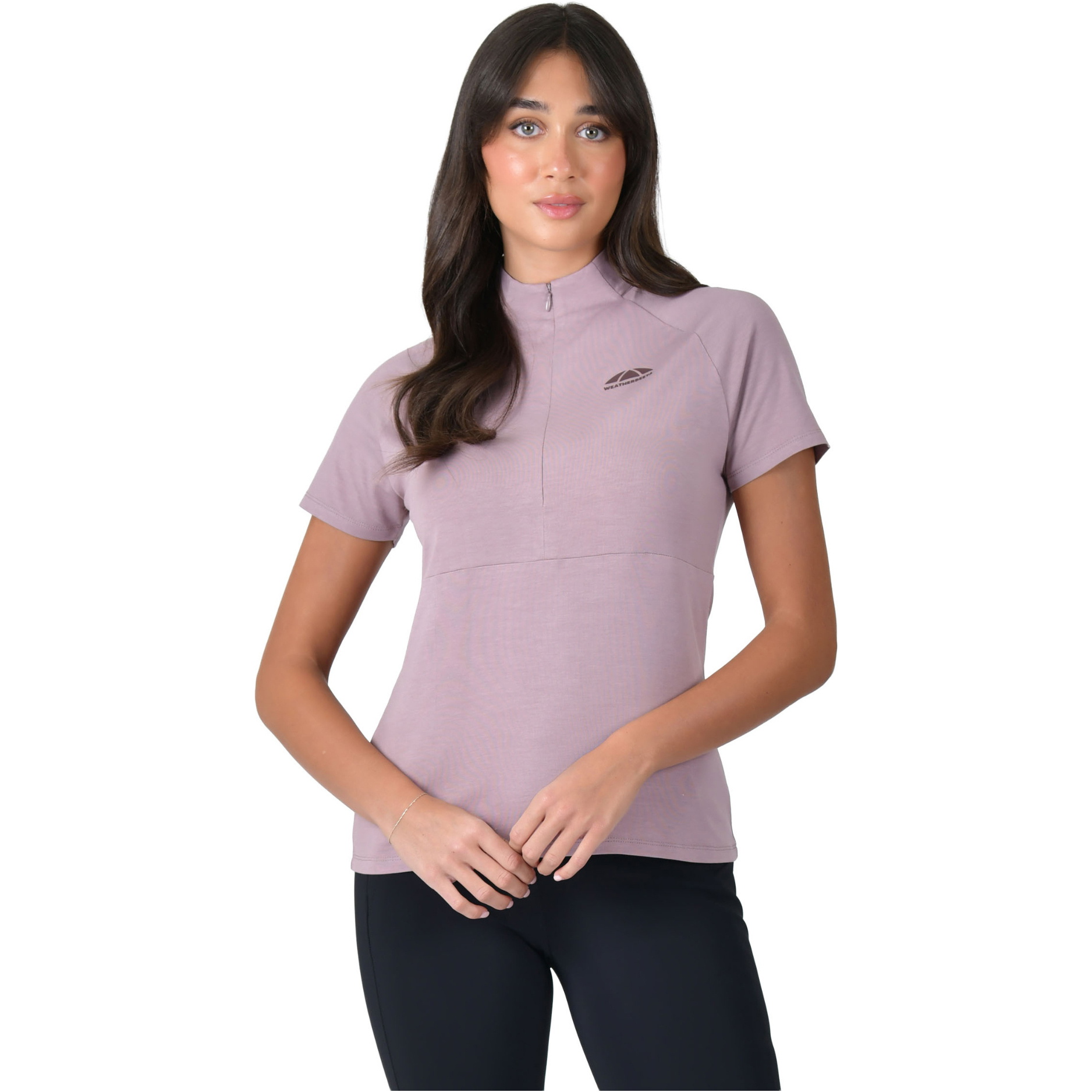 2026 WeatherBeeta Dames Bamboe Korte Mouw Performance Basislaag 1028843022 - Burnished Lilac